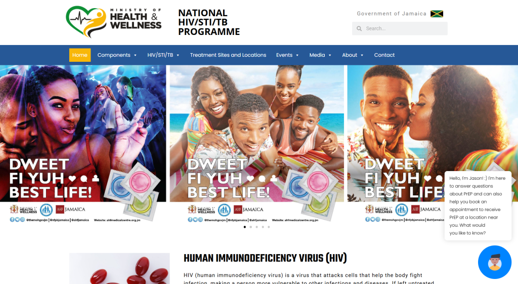 website design hstu hiv/sti information